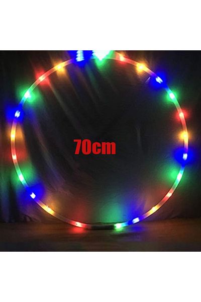 Choice Upgrade 70cm-27.5in 60/70/80/90cm Glow Sport Hoop Lose Weight Ring Hoop 7 Color Changing Yoga Circle
