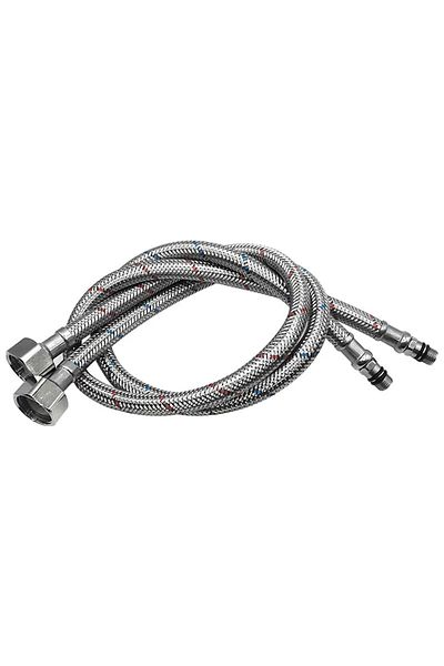 Choice 60cm 2 Pack 60cm Stainless Steel Hose G1/2 Hot And Cold Mixer Faucet Inlet Pipe Hose Bathroom Kitche