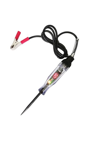 Gaqqee Regular Wire Dc 6v 12v 24v Voltage Electric Circuit Tester Digital Display Long Probe Pen Light Bulb
