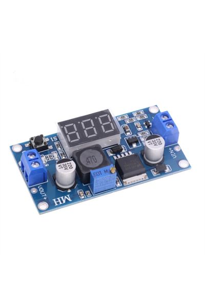 AOKIN 1pc Lm2596 Adjustable Step-down With Digital Display Voltmeter Display Lm2596s Stabilized Power Supp