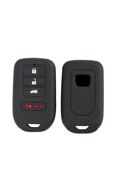 Choice Black 1 Pc Black 4 Button Silicone Car Key Case Cover For Honda Accord Ex Exl Civic Crv Hrv Pilot Ri