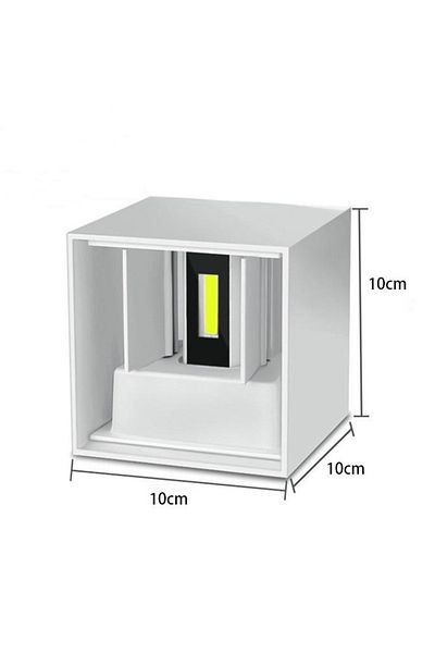Choice 12W Warm White 3000K White Body 12W LED Wall Light Outdoor IP65 Waterproof Modern Nordic style Indoo