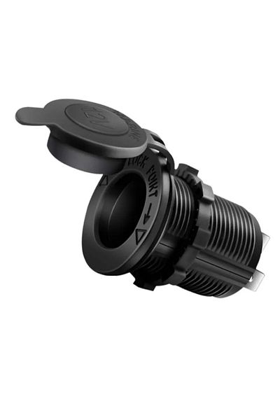 Choice Black Car Cigarette Lighter Socket 12v 24v Waterproof Plug Power Outlet Adapter For Marine Boat Moto