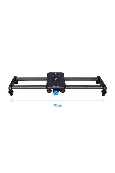 Choice L40t-p Yelangu 40cm Carbon Fiber Camera Track Slider For Canon Nikon Sony Dslr Smartphone Lightweigh