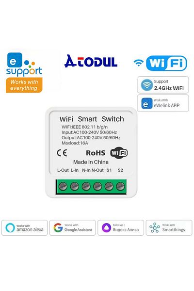 Choice Eu Standard 110-240v Mini Wifi Switch Ewelink 16a Mini Wifi Switch Diy 1-way Remote Control Timer Re