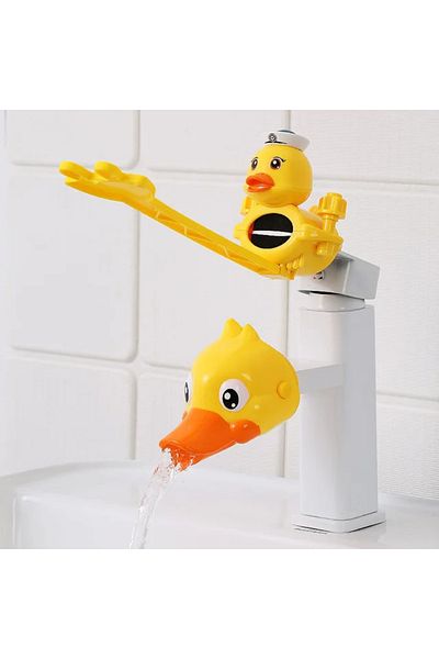 Choice 4 Yellow 2pcs Cartoon Duck Kitchen Convenient Device For Baby Washing Faucet Extender For Kids Hand