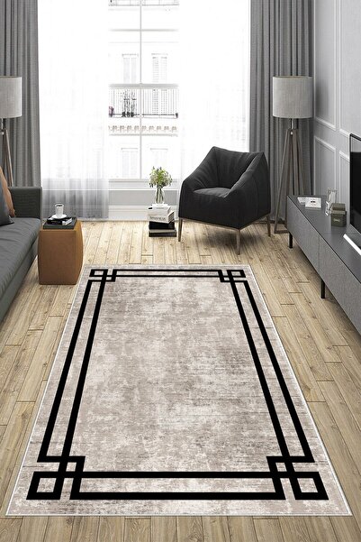 Zeria Home Kaymaz Taban Yıkanabilir Dijital Baskı Halı Yolluk Mutfak Halısı