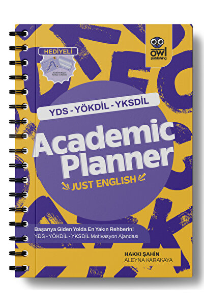 Owl Publishing Hakkı Hoca Dan Academic Planner Just English | Yds Yökdil Yksdil Motivasyon Ajandası