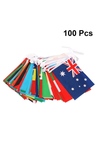 Choice 21 × 14 سم كما هو موضح أعلام العالم أعلام دولية 100 دولة أعلام معلقة بخيوط وطنية