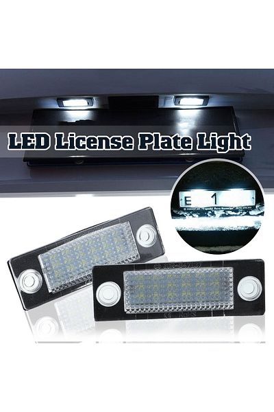 Choice 2pcs Led Number License Plate Light Lamp 3b5998026 For Vw Passat B5.5 B6 Caddy Mk3 Golf Transport...