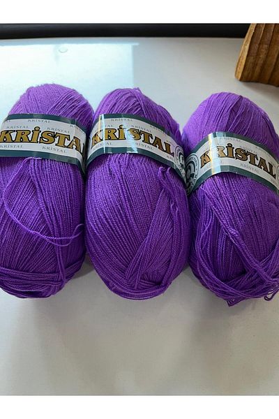Ören Bayan 3 Pieces Crystal Knitting Lanyard Machine Wool