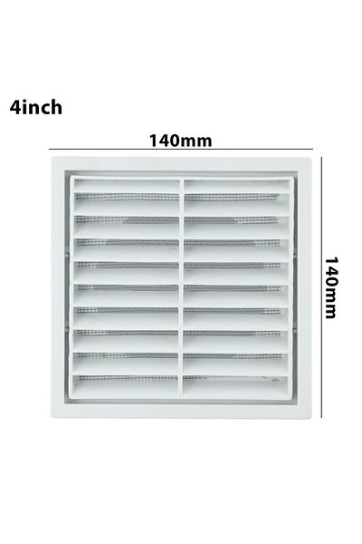 Choice 100mm Efficient Ventilation Grille Durable Pp Material Suitable For Wall Or Ceiling Openings Vermin