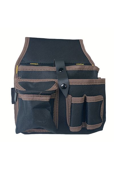 Choice Black 1pc Multifunctional Tool Pouch, Waterproof Hardware Electrician Toolkit Drill Holster, Waist O