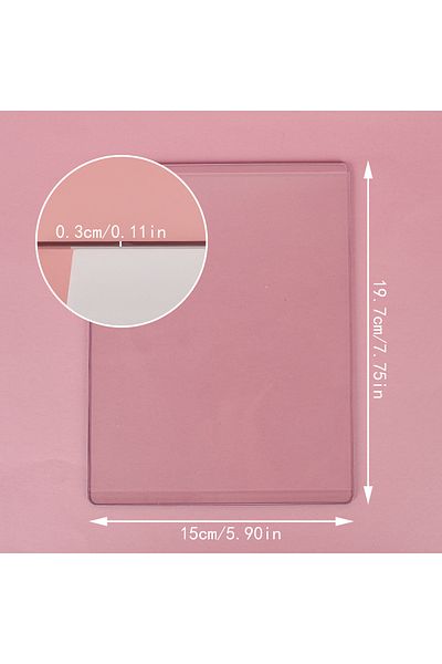 Choice 3mmsheet 3mm Thickness Transparent Plastic Plate Size 15*19.5cm For Cutting Dies Machine