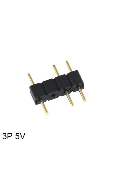 Choice 3p 5v 10 قطع محول موصل LED 3pin 4pin إبرة نوع ذكر موصل مزدوج لـ RGB 3528 5050 LED