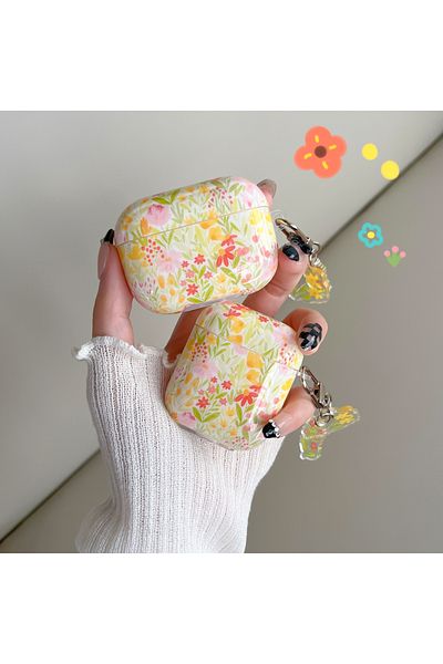 Choice Airpodspro2 Glamorous Floral Pattern Case For The Airpods1/2 Airpods3 Airpods Pro And Pro2 Tpu Headp