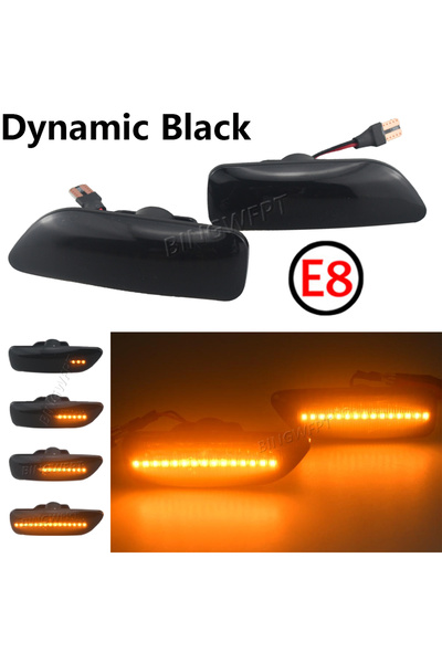 Choice Dynamic Smoked 2pcs Dynamic Led Amber Side Marker Blinker Turn Signal Light For Volvo S60 V70 Xc90 S