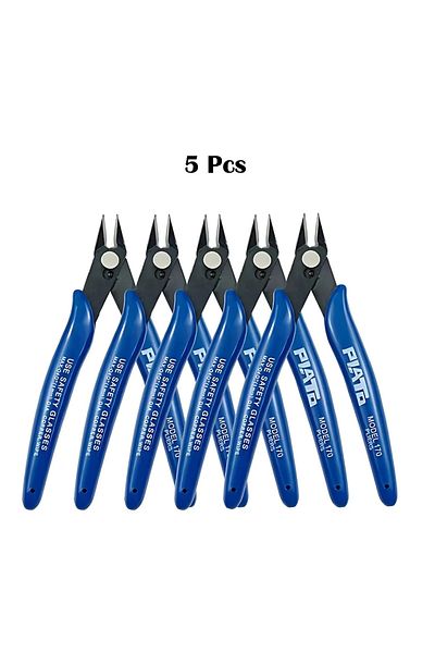 Choice 1/10/20pcs 170 Model Scissors Blue Diagonal Pliers Electronic Pliers Plastic Water Nozzle Pliers ...