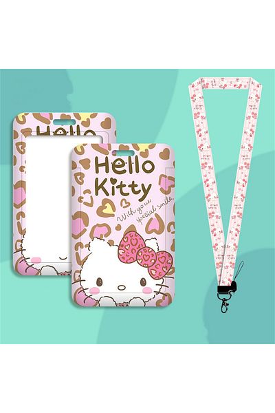 Choice 1pcs A73 Cute Sanrio Hello Kitty Cartoon Cosplay Kt Cat Key Chain Pendant Work Bus Card Holder Plast