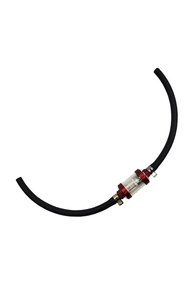 Choice فلتر وقود داخلي أحمر 8 مم للدراجات النارية + فلاتر بنزين + خرطوم خط وقود البنزين + مشابك دراجة نارية سكوتر D