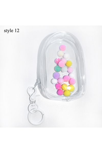 Choice White Jewelry Storage Box Transparent Storage Bag Mystery Box Keychain Bag Storage Box Thickened Wal