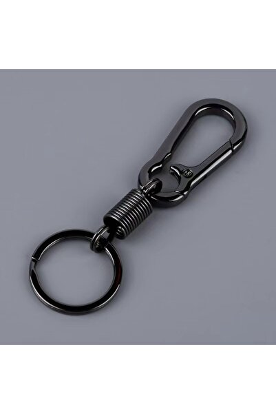 Choice black Spring Keychain Climbing Hook Car Keychain Simple Strong Carabin...