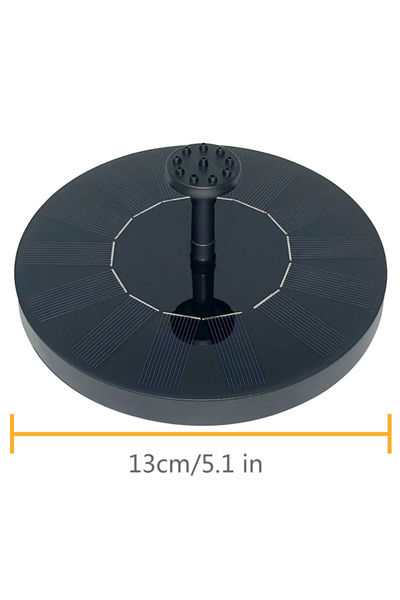 Choice PQ 13CM Waterfall Fountain Mini Solar Water Fountain Pool Pond Garden ...