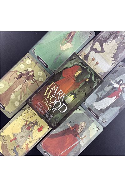 Choice مجموعة بطاقات الشطرنج العائلية من Tarot Dark Wood Tt120، لعبة لوحية، تنبؤ بالمستقبل، كلب القمر الواسع
