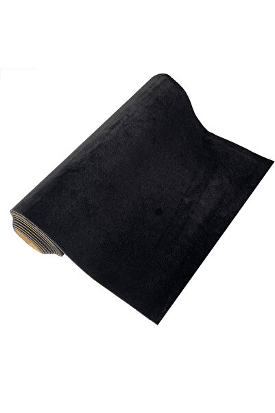 Findohope صفائح مخملية لاصقة من القماش الأسود مقاس 40 × 145 سم مع ظهر لاصق لب...