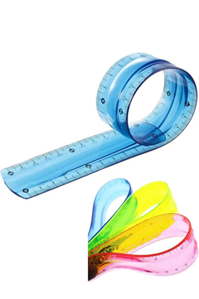 everart Esnek Cetvel Kırılmaz Cetvel 30 Cm Karışık Renkler