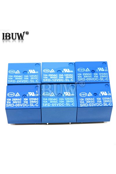 Choice 5v 5pcs Relay Srd-03 05 09 06 24 12vdc-sl-c 5pins 3v 5v 9v 6v 24v 12v High-quality Srd-03vdc-sl-c Sr