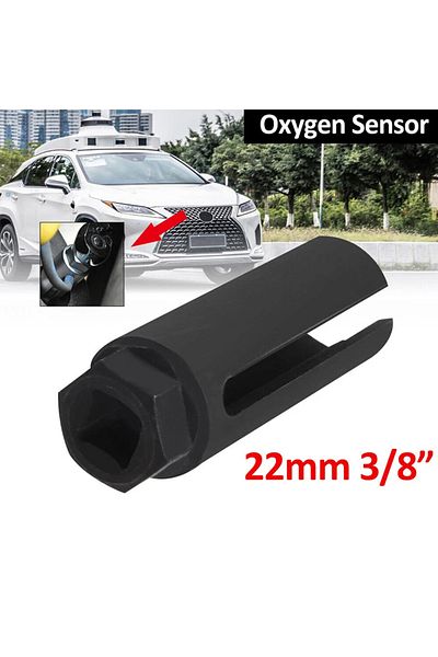 Choice Universal Black O2 Oxygen Sensor Socket Tool 1/2" Square Drive Removal European-style Cxygen Sens...