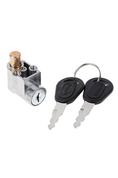 Choice New Battery Safety Pack Box Lock W/2 Key Ignition Lock Metal For Motorcycle Electric EBike Scoote...