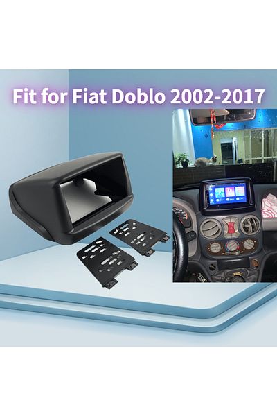 BYNCG Car Autoradio Navigation 2 Din 7inch Radio Fascia DVD Audio Player Panel Frame Fit for Fiat Doblo...