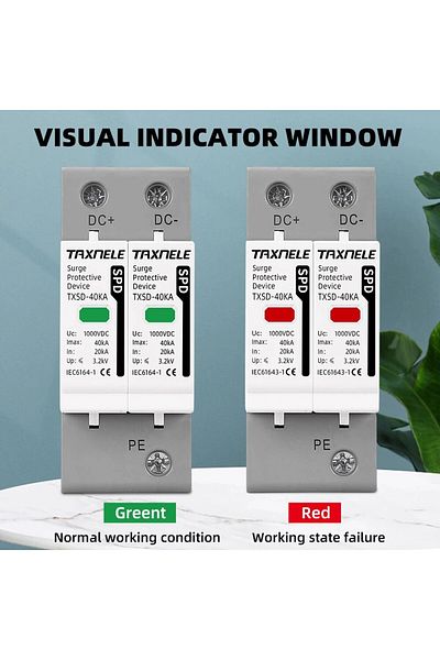 Choice 40ka Dc 1000v Dc Spd Surge Protective Device 600v 1000v 2p 20ka 40ka 60ka Voltage Protector Solar Pv