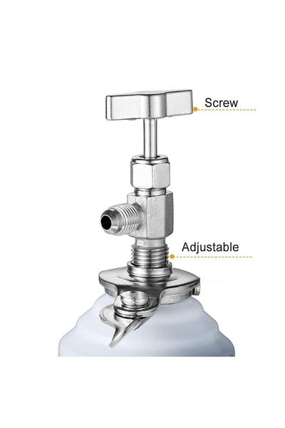 Choice Universal Can Tap Dispenser Valve For R12 R134a R22 R410 Refrigerant Charge Hose Car Refrigerant ...