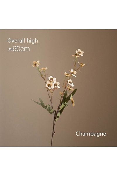 Choice 3pcs Champagne Home Decoration Simulation Flowers, Dining Table And Living Room Artificial Flower Or