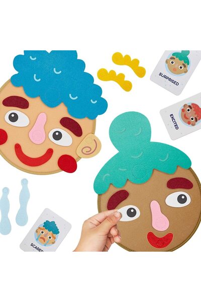 Choice لعبة تعبير الوجه للأطفال من مونتيسوري، ألعاب تغيير عاطفية مع 9 قطع من ...