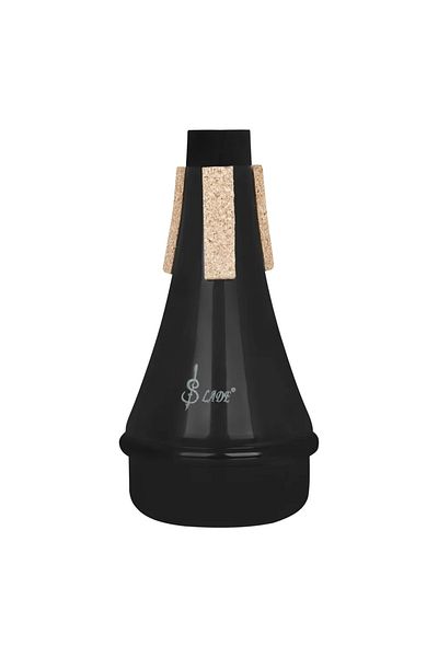 SLADE Black Trumpet Mute Silencer Abs Lightweight Mute Trumpet Beginner Practice Silencer With Cork