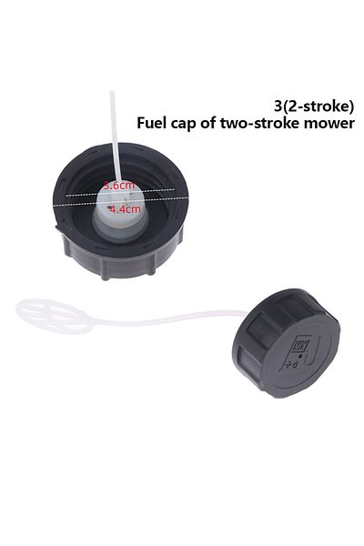 ZLinKJ 34mm 2-stroke Black Plastic Fuel Tank Cap Replacement For Gx35 Strimmer Brushcutter Lawn Mower Engi