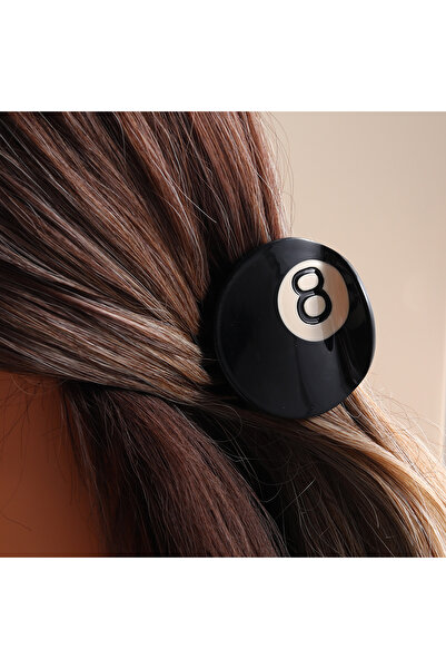 Choice مشبك شعر H523 مكون من 8 كرات جولف باللون الأسود للنساء