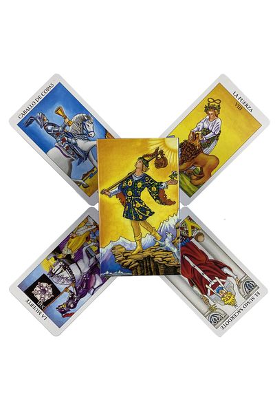 Choice بطاقات Tarot Spanish Rider Tt18، مجموعة من 78 بطاقة Oracle English Visions Divination Edition، لعبة Borad Playing Gam
