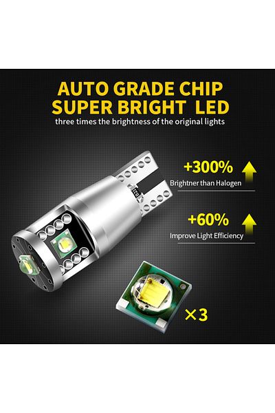 APMATAUTO 6000k قطعتان من مصابيح LED بيضاء اللون 2x لسيارات فولكس فاجن جولف Mk3 Mk4 Mk5 Mk6 3 4 5 6 باسات B5 B5.5 B6 B7 B8 Cc Polo 6r Toura