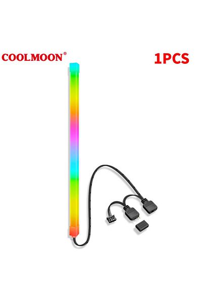 ANENG 1 قطعة 1/2 قطعة Coolmoon 30 سم سبائك الألومنيوم RGB حافظة كمبيوتر شريط LED شريط إضاءة مغناطيسي 5 فولت / 3 دبابيس S