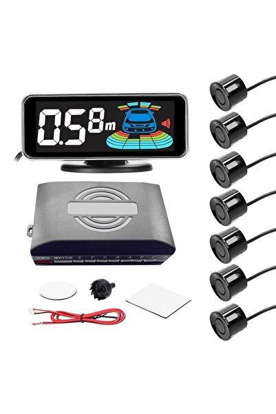 Choice Black 8pcs Probe 4pcs/8pcs Probes Rear Reversing Radars System LCD Dis...