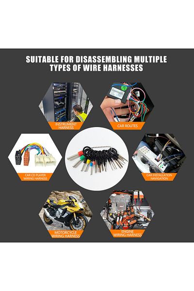 Choice 18pcs 100/3pcs Car Terminal Removal Connector Plug Extractor Puller Pin Extractor Release Pin Car Me