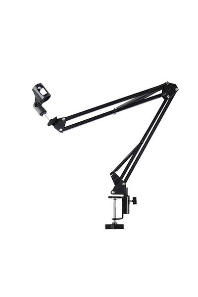 Choice Black Professional Flexible Desktop Microphone Hanging Stand Adjustable Boom Scissor Arm Stand For P