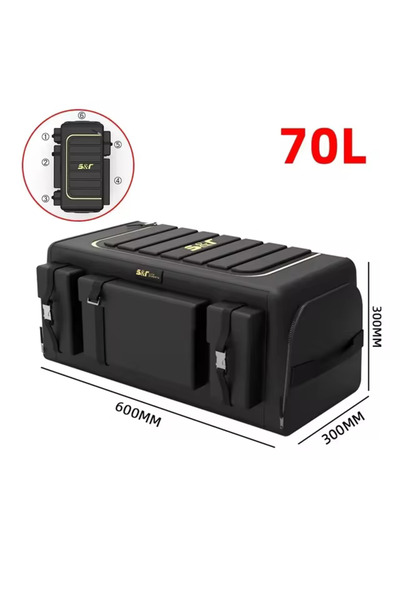 Choice 70L Car Trunk Storage Organizer With Lid Universal Car Trunk Organizer...