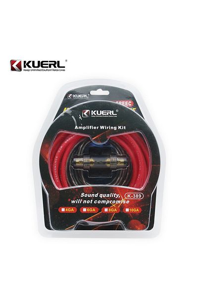 Choice K-389 10GA Car Audio Modification 10GA/8GA/6GA/4GA Subwoofer Power Amplifier Connection Kit Cable RC