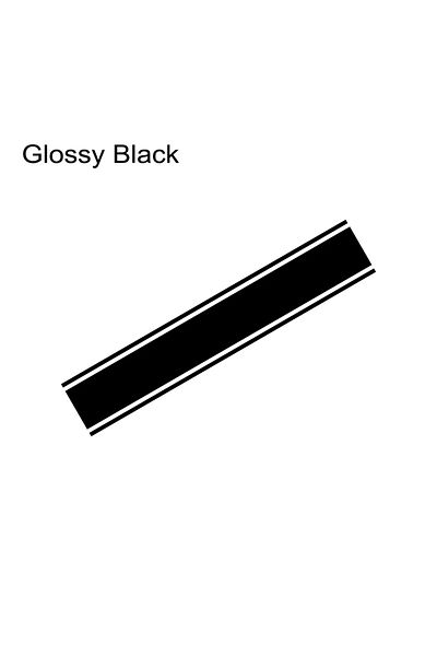 Choice 180x15cm Glossy Black Various Sizes Universal Car Hood Cover Side Stickers For Fashion Graphics Auto